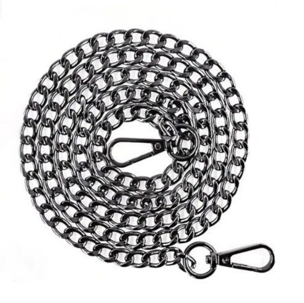 Replacement Chain Strap – 47” Gunmetal Crossbody Bag Chain